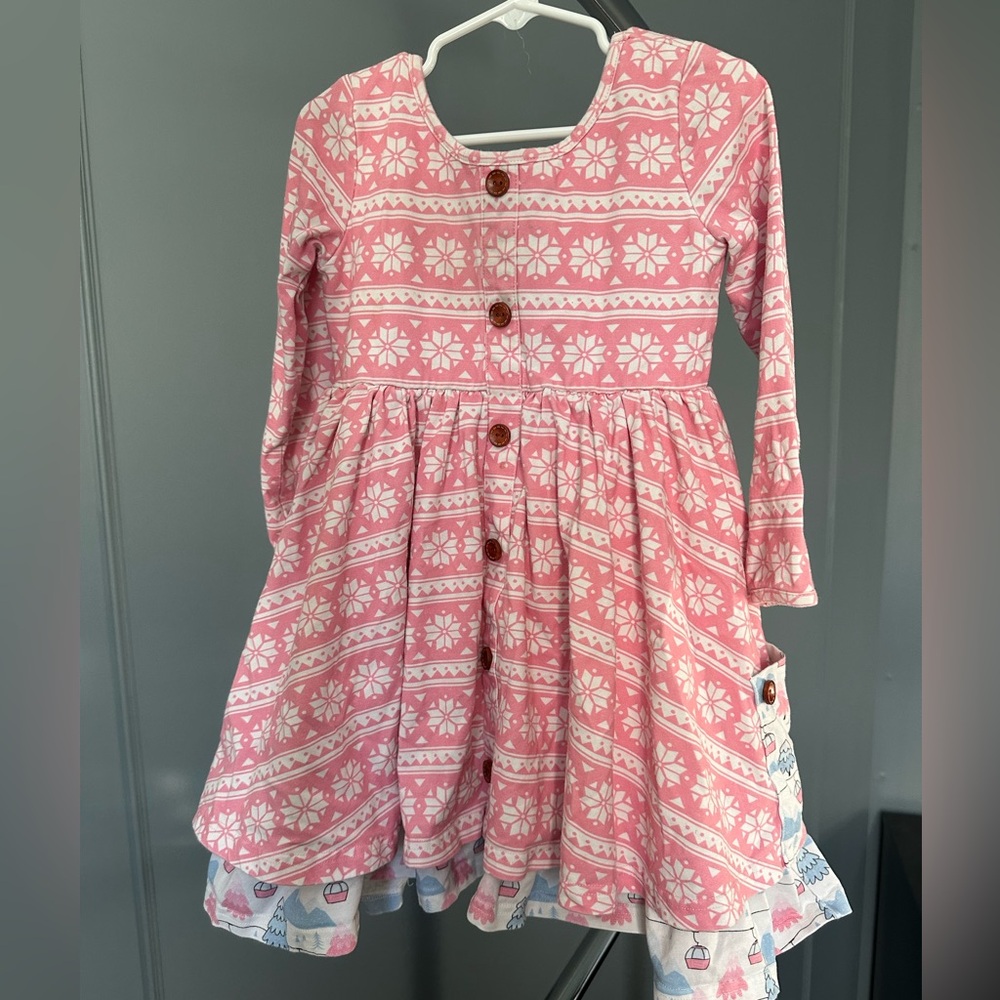 Little magnolia girls winter dress